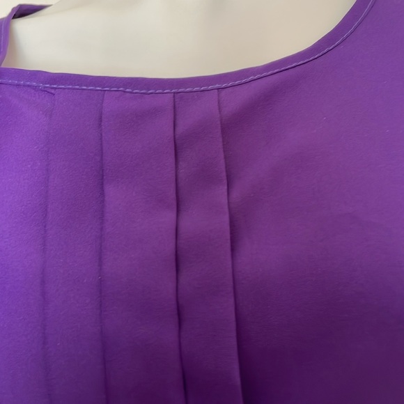 R & J Purple Polyester Blouse Size Large - Picture 9 of 9